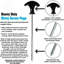 Barzan Tent Heavy Duty 10 Pack Spiral Thread Tent Pegs Screw Hooks Ground Stake Storm-Proof