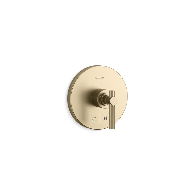 Central Park West™ Thermostatic Trim, Lever Handle, Brushed French Gold