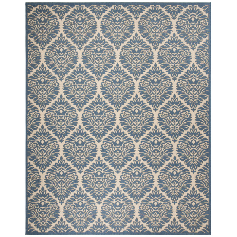 Frankee Performance Ikat Indoor/Outdoor Area Rug, Rectangle 8' x 10'