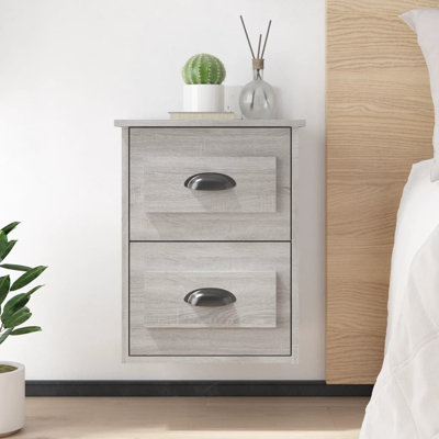 ClassicLiving Wall-Mounted Bedside Cabinet 41.5X36x53cm