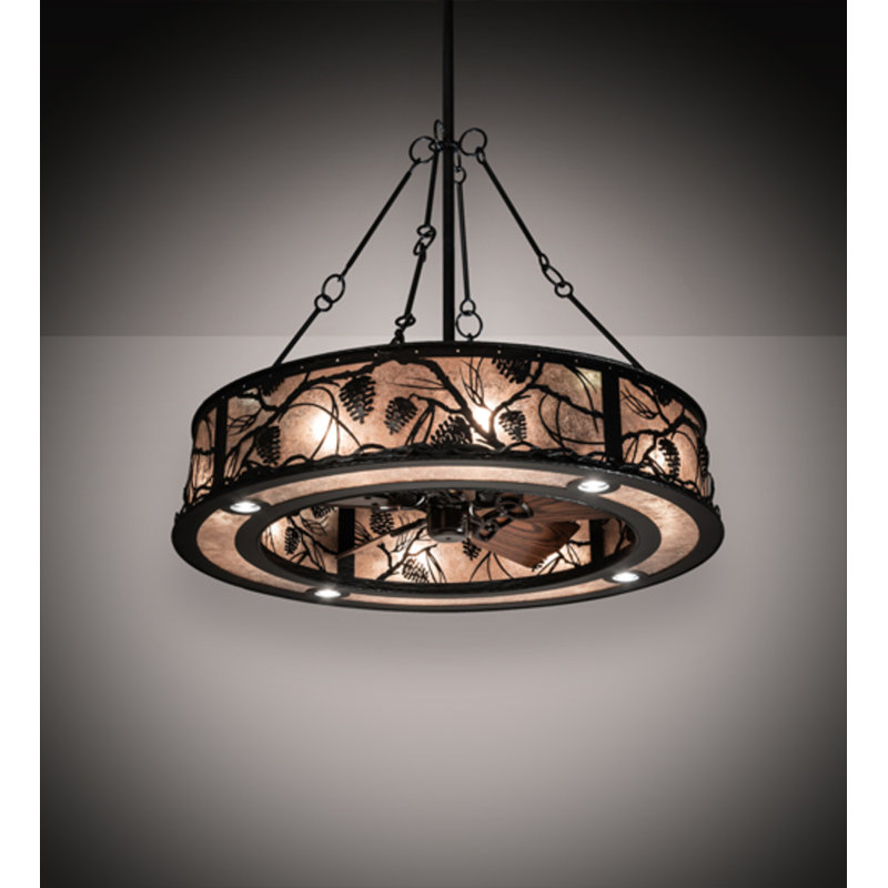 Whispering Pines Downrod Ceiling Fan