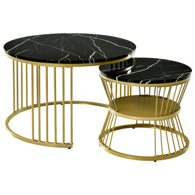 Amahya Frame Coffee Table with Storage