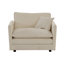 Chaise d'appoint moderne avec repose-pieds