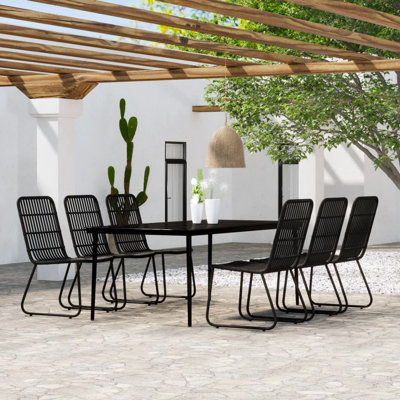 Jadyne 6 - Person Patio Dining Set Rectangular Table