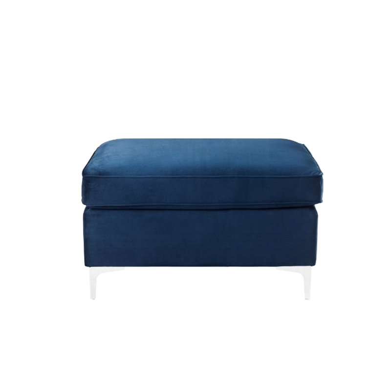 Blue Velvet D28 Foam And Metal Leg Modular , 27 - Inch Deep, 36 Wide, 20 Tall, 29 Pound Weight, Pine Wood Structure In With Density, Legs, Inches High, Pounds,