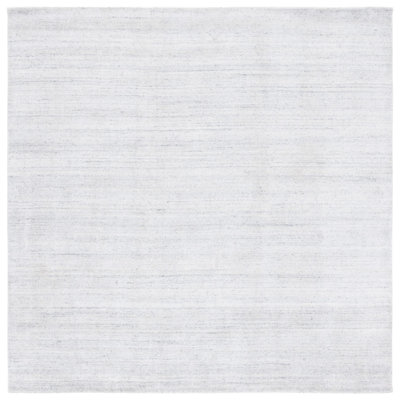 Lavonia Striped Handwoven Silver Area Rug