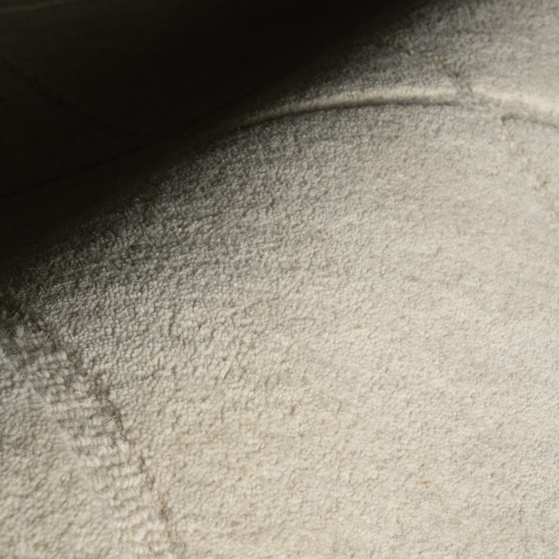 Sahar Solid Modern Wool Rug, Rectangle 7'6" x 9'6"