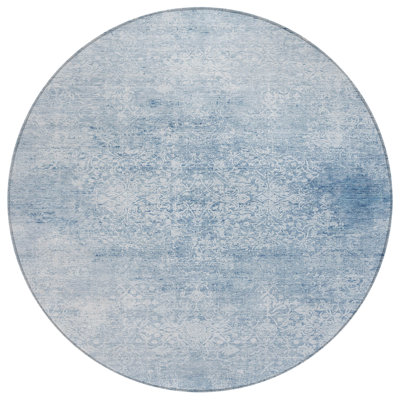 Machine Washable Indoor/Outdoor Xhevrie Sky Rug