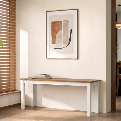 Banc de salle à manger en bois 34 po