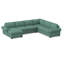 140" Wide Right Hand Facing Sleeper Corner Sectional-533891941-403606375