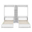 Deux lits escamotables doubles avec armoires et tablettes-2060721132