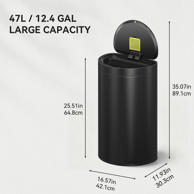 Poubelle semi-ronde EKO Mirage 47L / 12,4 Gal EKO