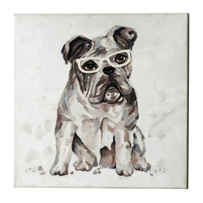 « dog », peinture sur toile
