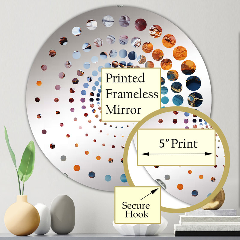 Emary Circle Mirror, 23.6" x 23.6"