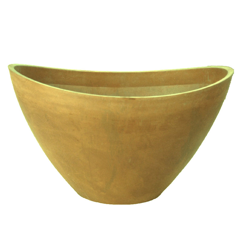 Edgewater Pot Planter, 9" H x 16" W x 12" D, Beige