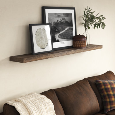 Pine Accent Shelf with Reclaimed Wood