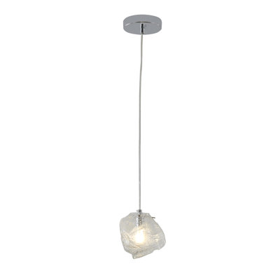 Transitional 1 Light Glass Pendant