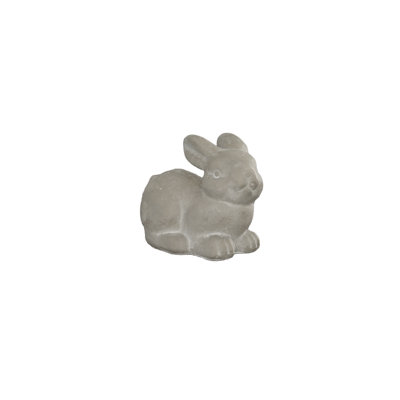 Rabbit Gray..7.25"x4.50"x5.75"H
