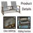 Lavere 58'' Wide Rectangle Steel Loveseat