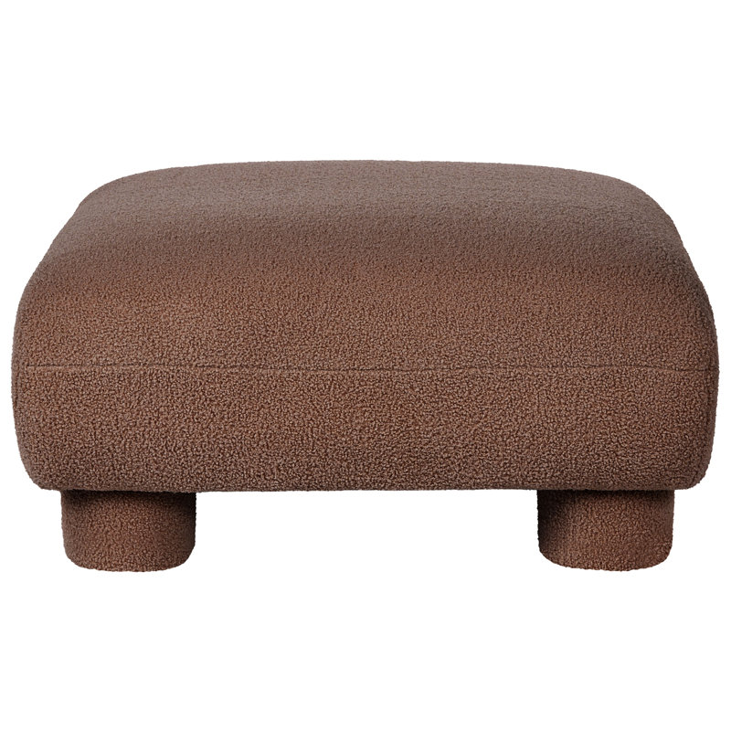78cm Wide Square Solid Colour Standard Ottoman, Brown, Brown