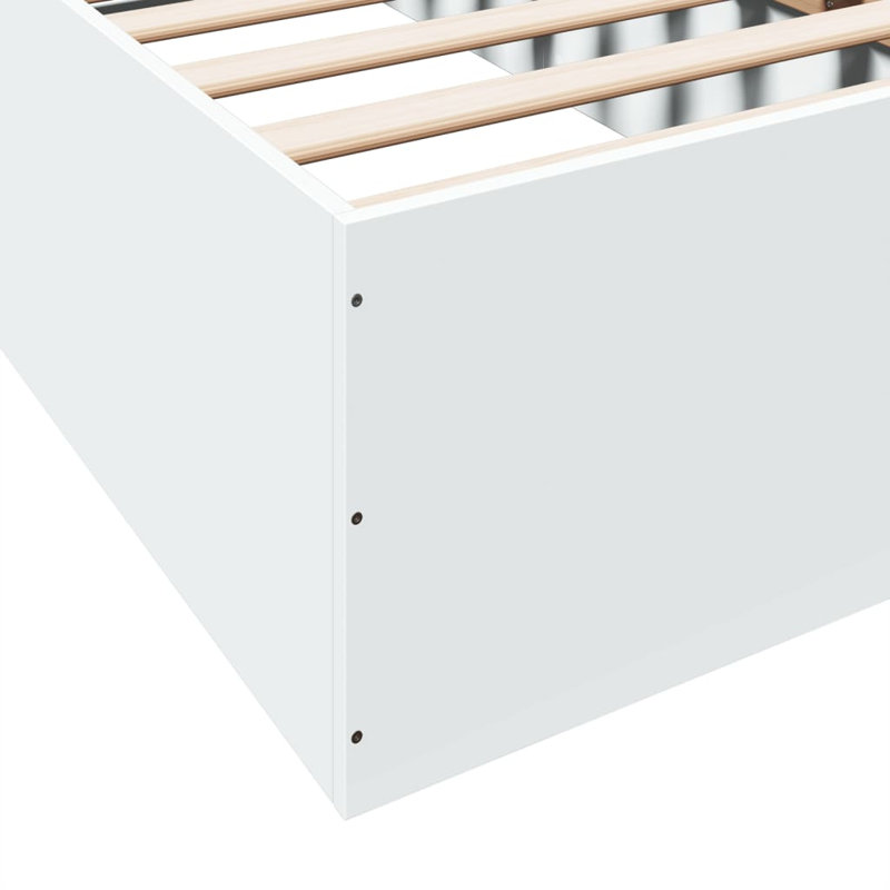 Vidaxl Bed FrameEngineered Wood, 100 x 200cm, White