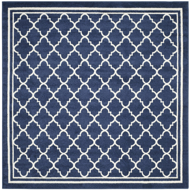 Daneya Performance Geometric Rug, Square 8'