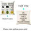 Housse de coussin pour papa Housse de coussin Coussins décoratifs Cadeaux pour Noël, Jour de l'Action de grâce, 3 poches