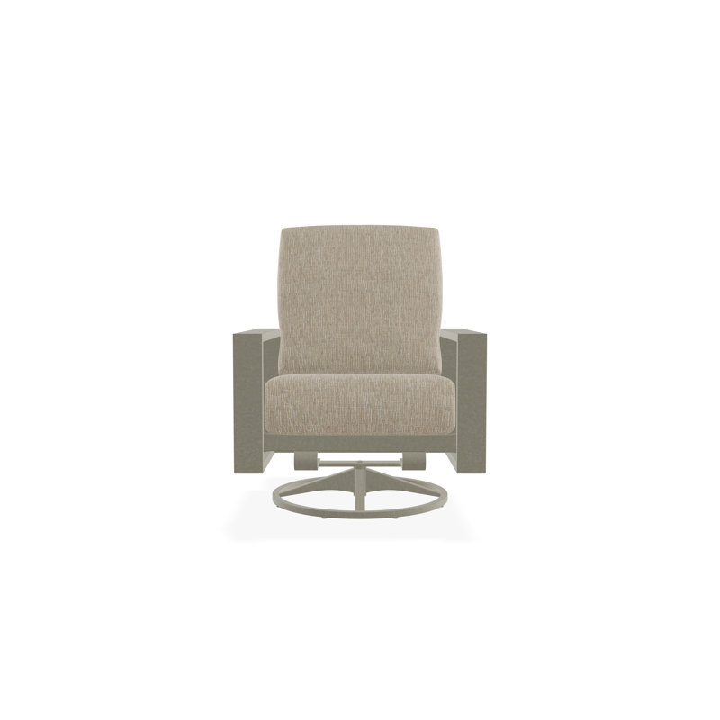 Larssen Outdoor Lounge Chair, Grasscloth Dune, Storm