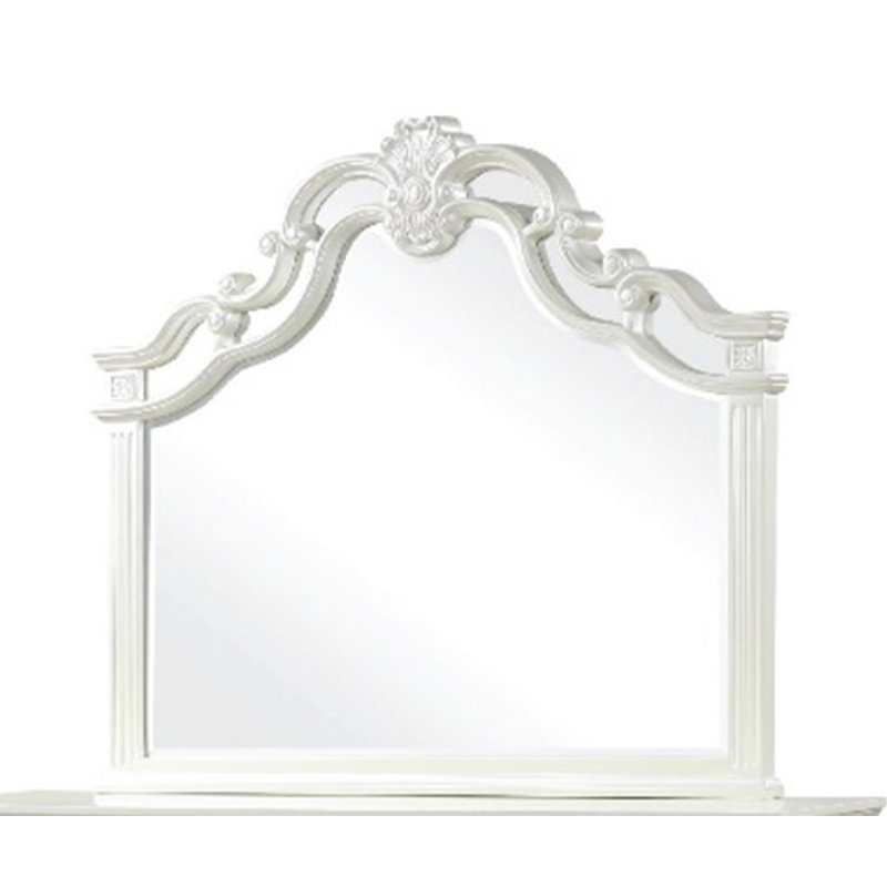Miroir mural Dienna   , Blanc