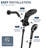 Matte Black Dual Shower Head Combo with Handheld Spray, 10 Spray Functions