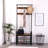Coat Rack, Hall Tree With Shoe Bench For Entryway, Entryway Bench With Coat Rack, 4-In-1, With 9 Removable Hooks, A Hanging Rod