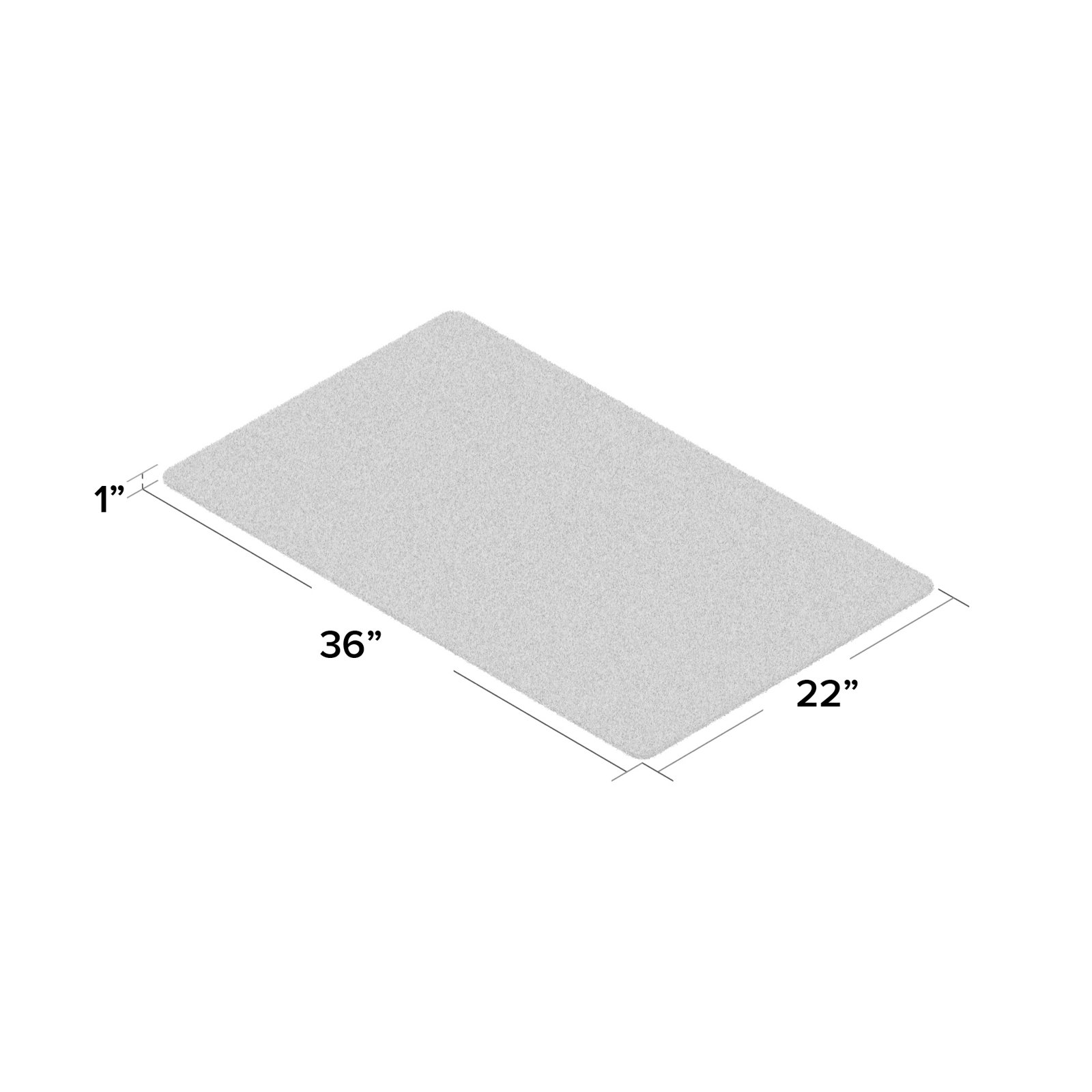 Alleffra Handmade Coir Doormat, Rectangle 1'10" x 3', Black