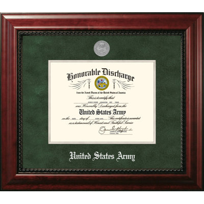 Army Discharge Executive Picture Frame