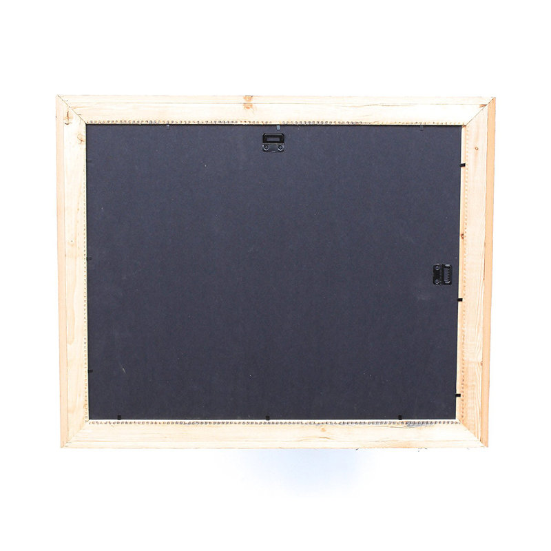 Rustic Weathered Gray Reclaimed Wood Beveled Picture Frame 24" x 36"