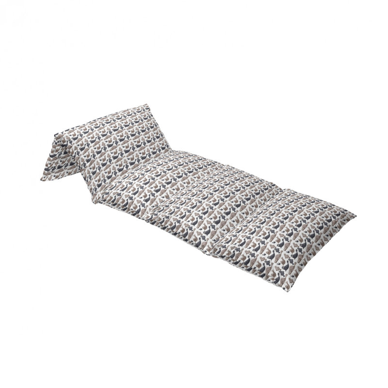 Housse de coussin d'extérieur avec otarie, H 2 po x l 36 po x P 88 po