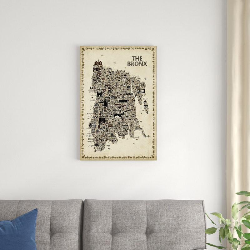 Collection antique de New York - Bronx, H 30 po x l 20 po