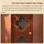 Armoire de coin en bois massif 59,84 "H, étagère de rangement de coin-salon, table de chevet de petit espace