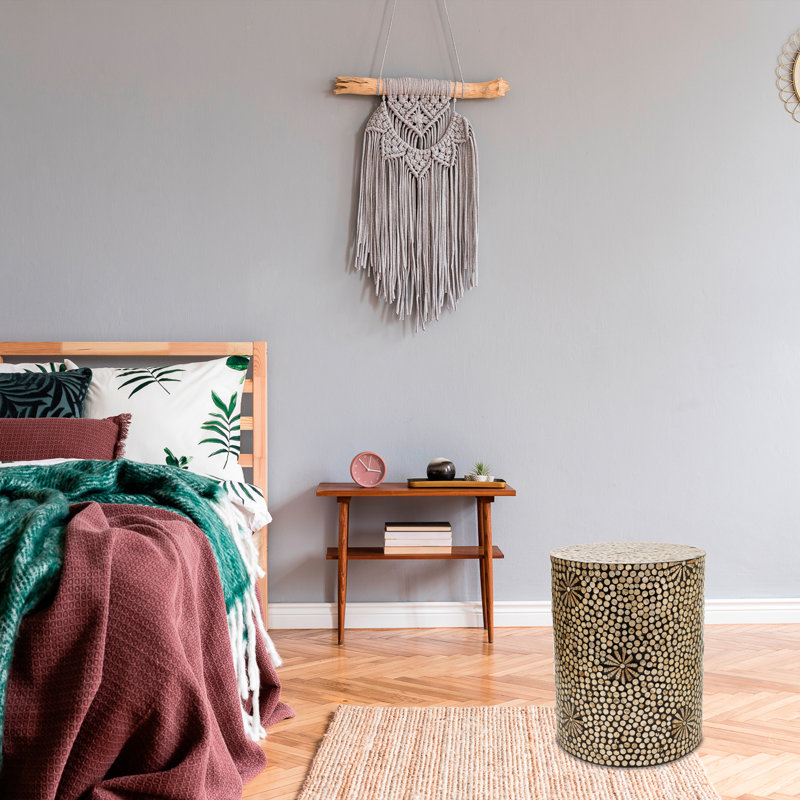 Solid + Manufactured Wood Accent Stool