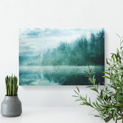 Forest And Lake Vol.1 - Wrapped Canvas Painting
