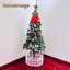 Arbre de Noël artificiel 5 pi avec lumières à DEL écoénergétiques, comprenant 109 jupes d'arbre suspendues et garde-corps-682911916