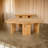 Cid Kirk Coffee Table Set Of 2, Freeform Shape, Natural Oak Wood Frame
