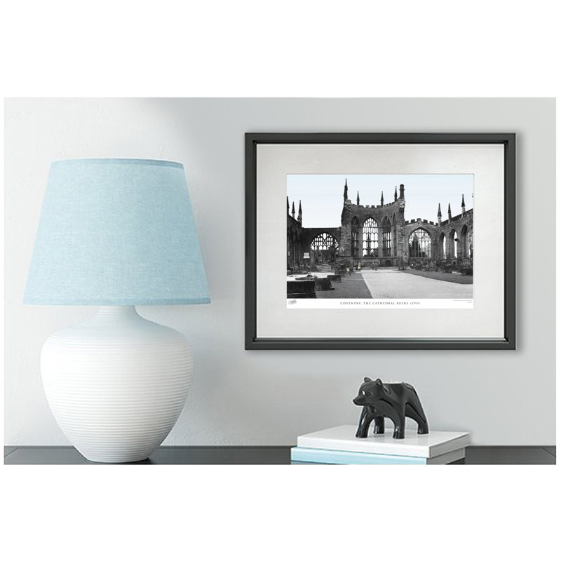 Coventry, The Cathedral Ruins C1955 - Single Picture Frame Print, 28cm H x 36cm W x 2.3cm D