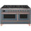 Cuisinière à gaz double autoportante 60 po 5,02 pi³ avec plaque chauffante Majestic II