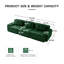 Canapé modulaire 3 places en velours côtelé l 115,3 po x P 40,9 po x H 27,1 po Evergreen