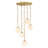 Ziza 5 - Light Steel Dimmable Tiered Chandelier