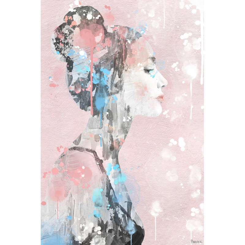 Paint Drippings Beauty by Parvez Taj - Wrapped Canvas Painting, 30cm H x 20cm W
