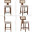 26.5" Modern Rattan Counter Stools