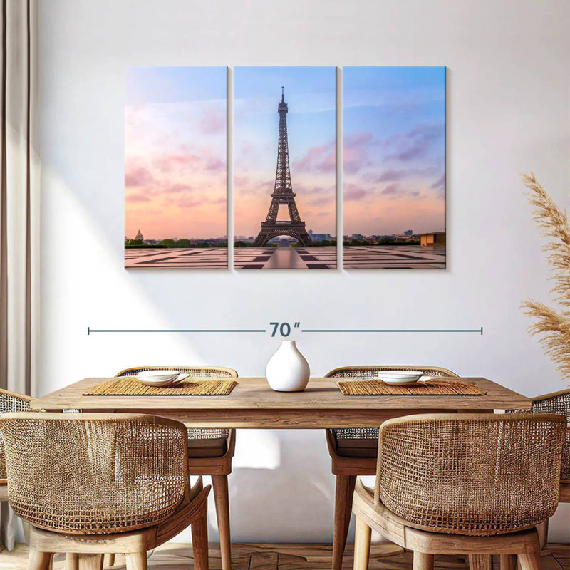 Lilie Eiffel Tower Sunrise, 36" H x 57" W
