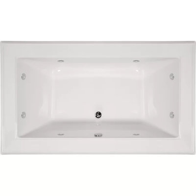 Angel 72'' x 42'' Drop-In Whirlpool Acrylic Bathtub