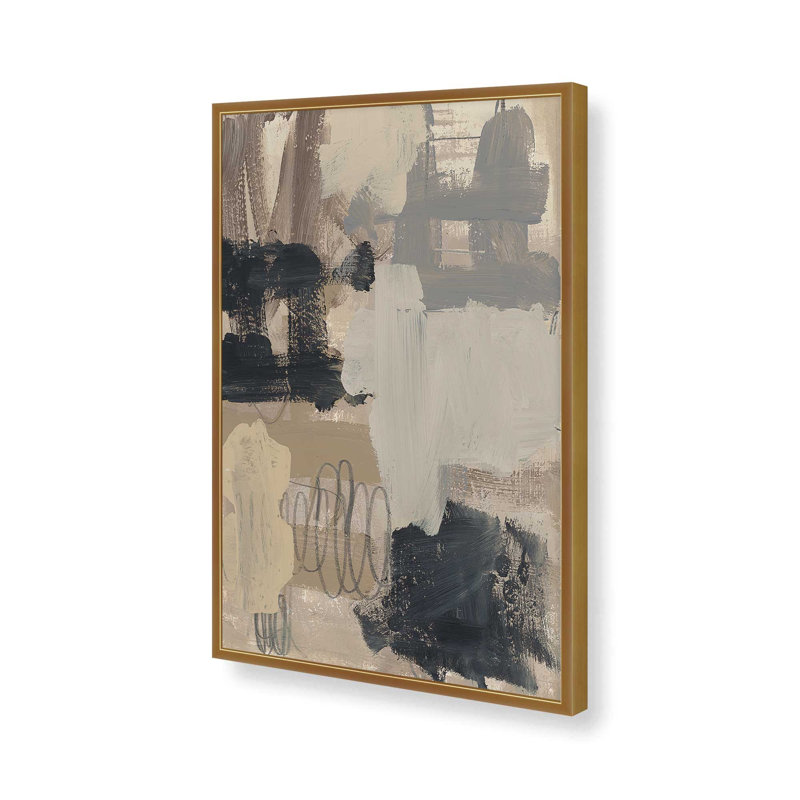 Terre et ombre I, impression, H 37,25 po x l 25,25 po, Or poli